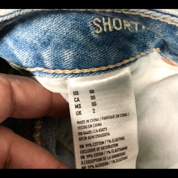 AMERICAN EAGLE OUTFITTERS SHORTS SIZE 0 - Picture 8 of 8